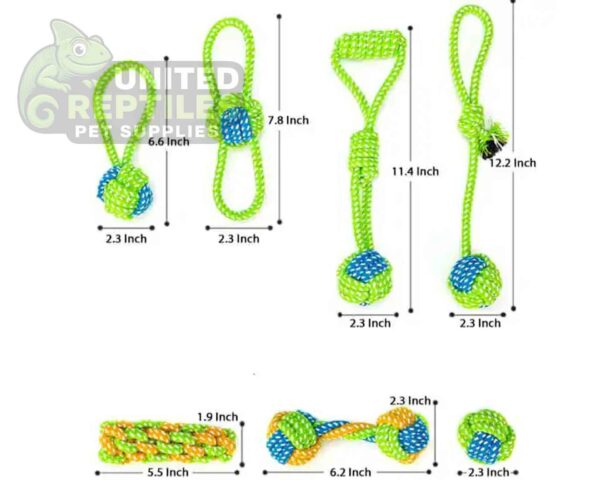 7 Piece Cotton Rope Toy Set