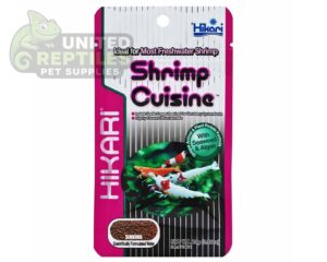 abstract hexagonal shape with lizard inside Hikari Shrimp Cusine 10g