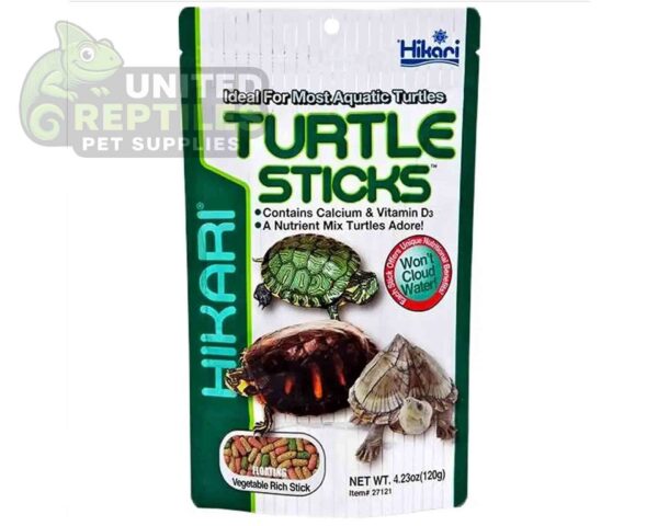 abstract hexagonal shape with lizard inside Hikari - Turtle Sticks 120g