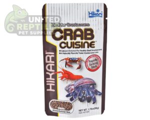 abstract hexagonal shape with lizard inside Hikari Crab Cusine 50g
