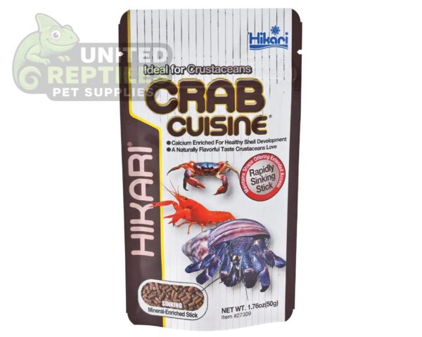 abstract hexagonal shape with lizard inside Hikari Crab Cusine 50g