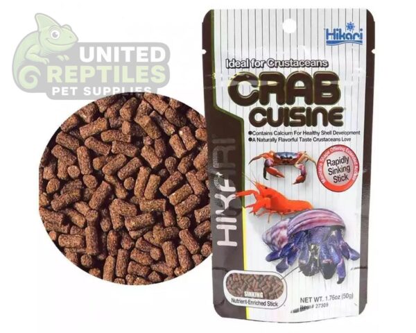 abstract hexagonal shape with lizard inside Hikari Crab Cusine 50g