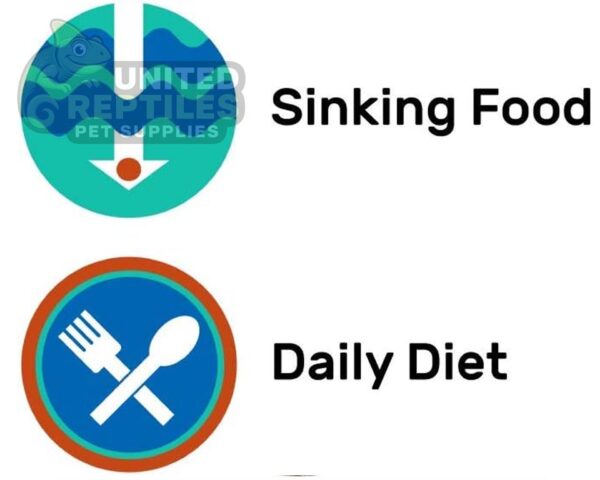 abstract hexagonal shape with lizard inside Hikari Crab Cusine 50g