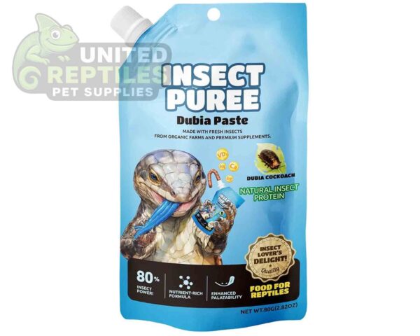 abstract hexagonal shape with lizard inside RZ Insect Puree Dubia Paste 80g