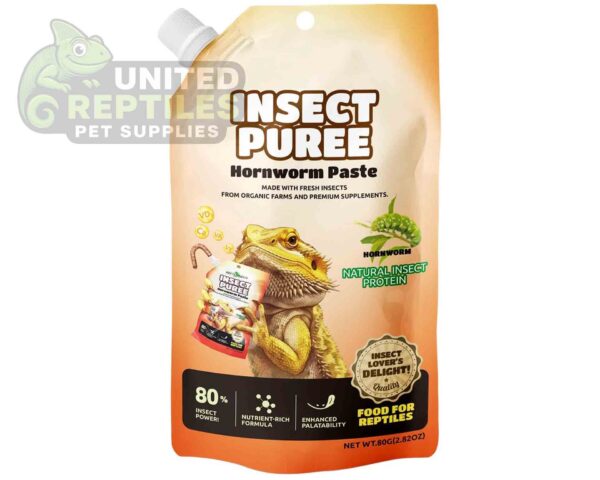 abstract hexagonal shape with lizard inside RZ Hornworm Insect Puree 80g