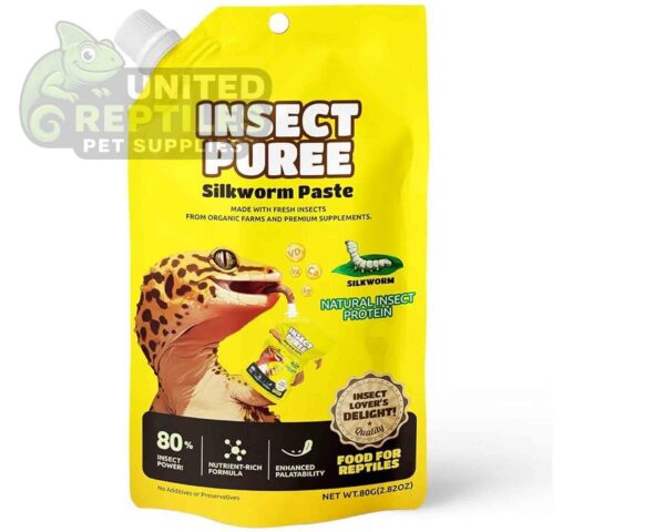 abstract hexagonal shape with lizard inside RZ Insect Puree Gecko Food, Silkworm Paste 80g