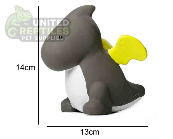 Latex Dragon Dog Toy with Squeaker - Non-Toxic Natural Rubber (14cm)