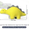 Latex Stegosaurus Dog Toy with Squeaker - Non-Toxic Natural Rubber (19cm)