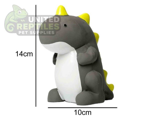 Latex T-Rex Dog Toy with Squeaker - Non-Toxic Natural Rubber (14cm)