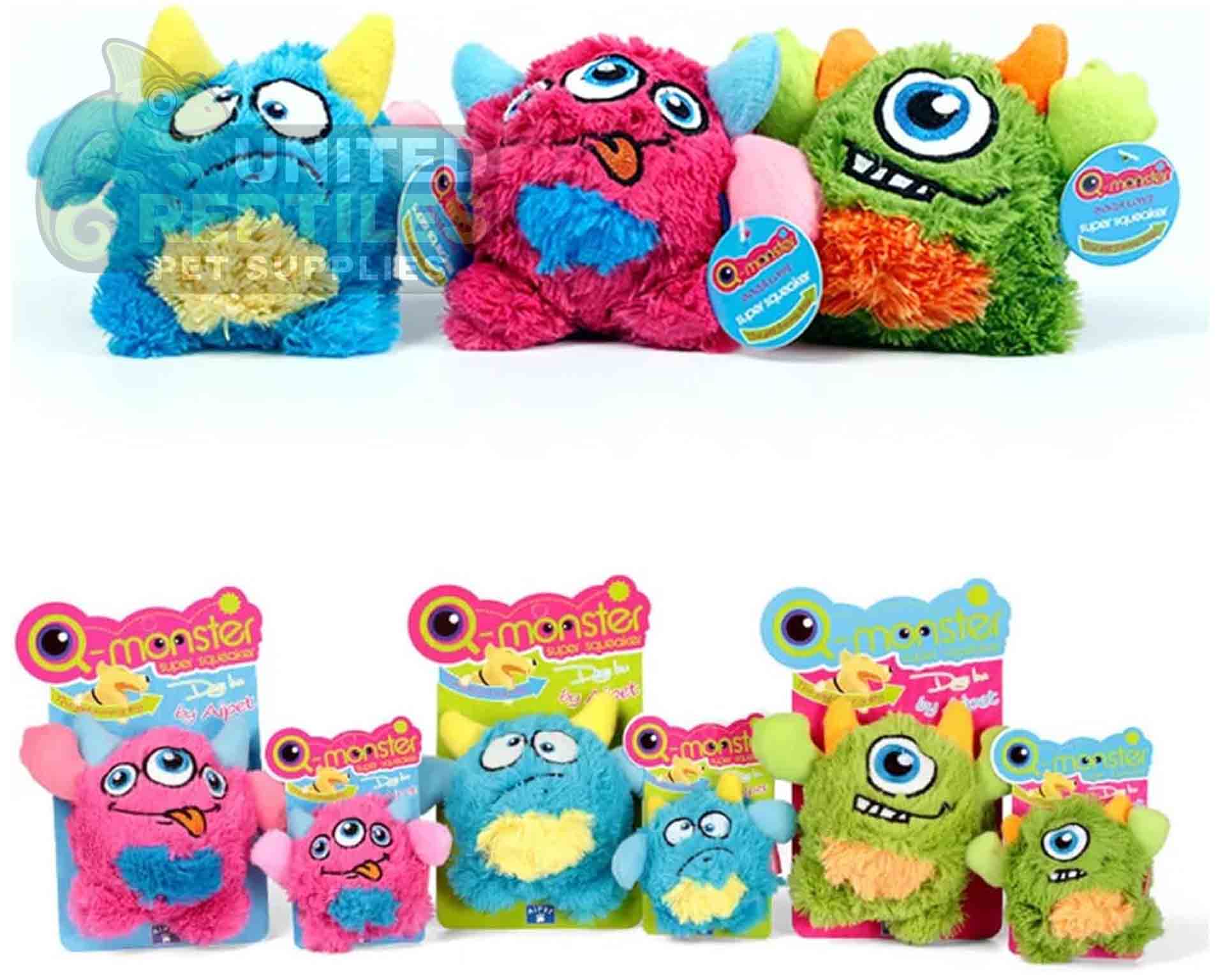 Q-Monster Super Squeaker Plush Toy for Dogs
