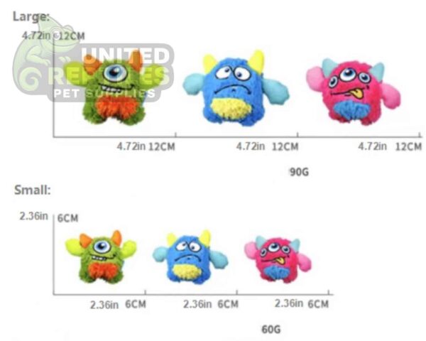 Q-Monster Super Squeaker Plush Toy for Dogs