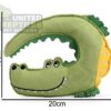 Plush & Squeaky Crocodile Dog Toy - Soft Suede Finish (20cm x 16cm)