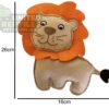 Plush & Squeaky Lion Dog Toy - Soft Suede Finish (26cm x 16cm)