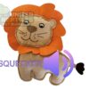 Plush & Squeaky Lion Dog Toy - Soft Suede Finish (26cm x 16cm)