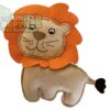 Plush & Squeaky Lion Dog Toy - Soft Suede Finish (26cm x 16cm)