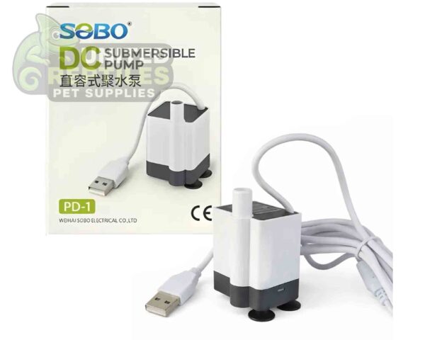 abstract hexagonal shape with lizard inside Sobo DC USB Water Pump