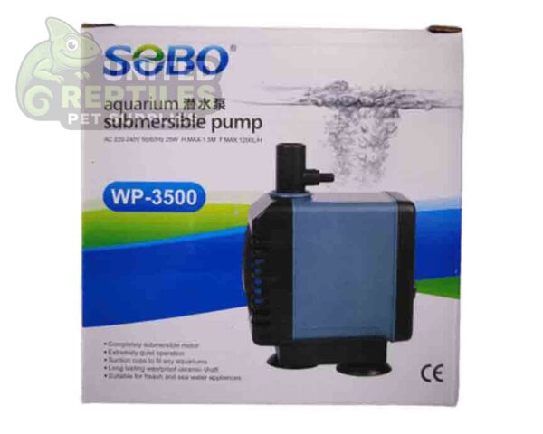 abstract hexagonal shape with lizard inside Sobo WP Submersible Water Pumps