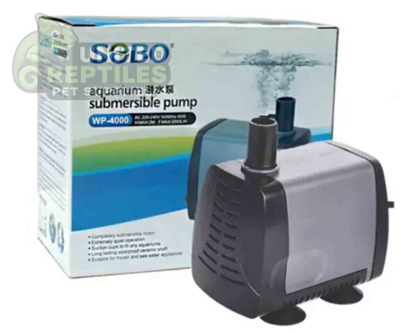 abstract hexagonal shape with lizard inside Sobo WP Submersible Water Pumps