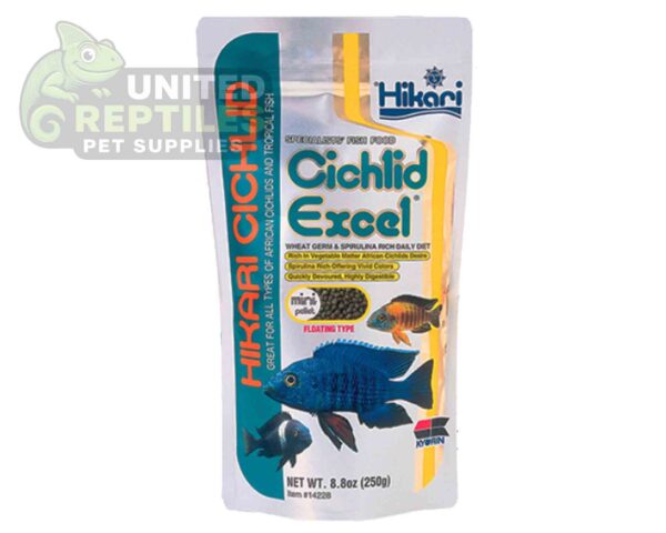 abstract hexagonal shape with lizard inside Hikari Cichlid Excel