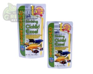 abstract hexagonal shape with lizard inside Hikari Cichlid Sinking Cichlid Excel