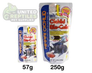 abstract hexagonal shape with lizard inside Hikari Cichlid Cichlid Bio-Gold+