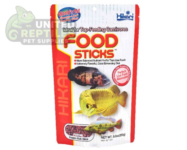 abstract hexagonal shape with lizard inside Hikari Tropical FOOD STICKS