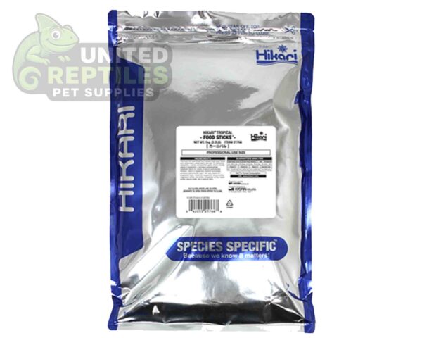 abstract hexagonal shape with lizard inside Hikari Tropical FOOD STICKS