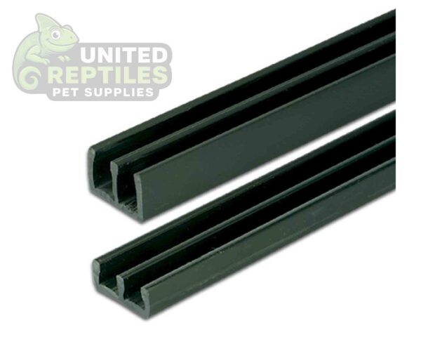 abstract hexagonal shape with lizard inside Plastic Sliding Door Track Set - 2pc (300cm)