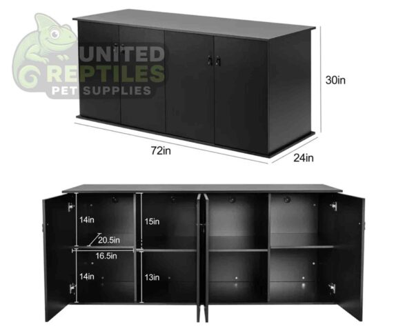 REPTI ZOO Reptile Aquarium Terrarium Wooden Stand 182x60x76cm