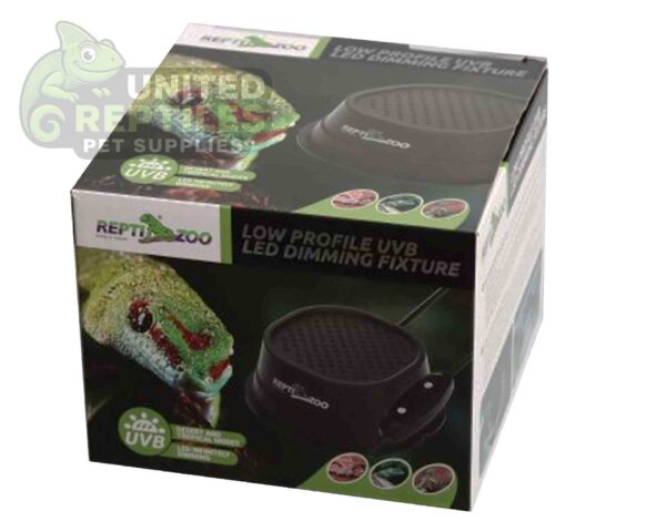 abstract hexagonal shape with lizard inside RZ REPTI LOW PROFILE UVB LED - LED012