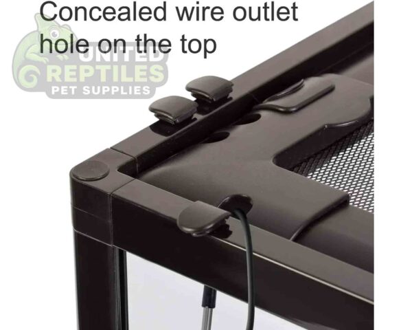 abstract hexagonal shape with lizard inside RZ KNOCK DOWN TERRARIUM INTEGRATED BASE