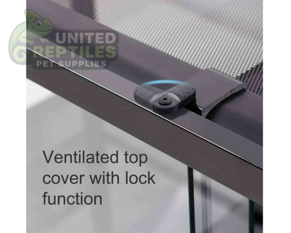 abstract hexagonal shape with lizard inside RZ KNOCK DOWN TERRARIUM INTEGRATED BASE