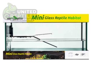 abstract hexagonal shape with lizard inside RZ Aqua Turtle Habitat Kit - 58.5x38x33cm