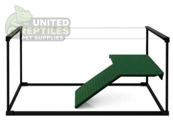 abstract hexagonal shape with lizard inside RZ Aqua Turtle Habitat Kit - 58.5x38x33cm