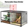 abstract hexagonal shape with lizard inside RZ REPTI GLASS TERRARIUM 120x45x60cm