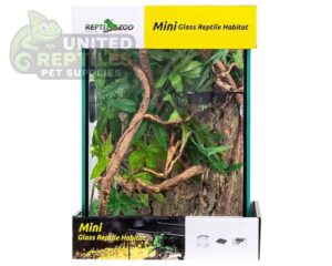 abstract hexagonal shape with lizard inside RZ Crested Gecko Starter Kit – 210x210x300H mm