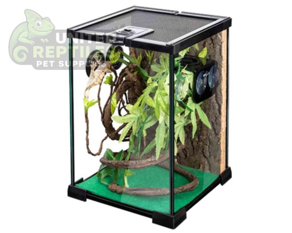 abstract hexagonal shape with lizard inside RZ Crested Gecko Starter Kit – 210x210x300H mm