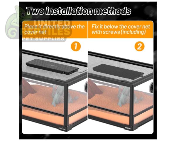 abstract hexagonal shape with lizard inside RZ REPTI HEAT PANEL W/FAN - 60W / 45cm - AH029