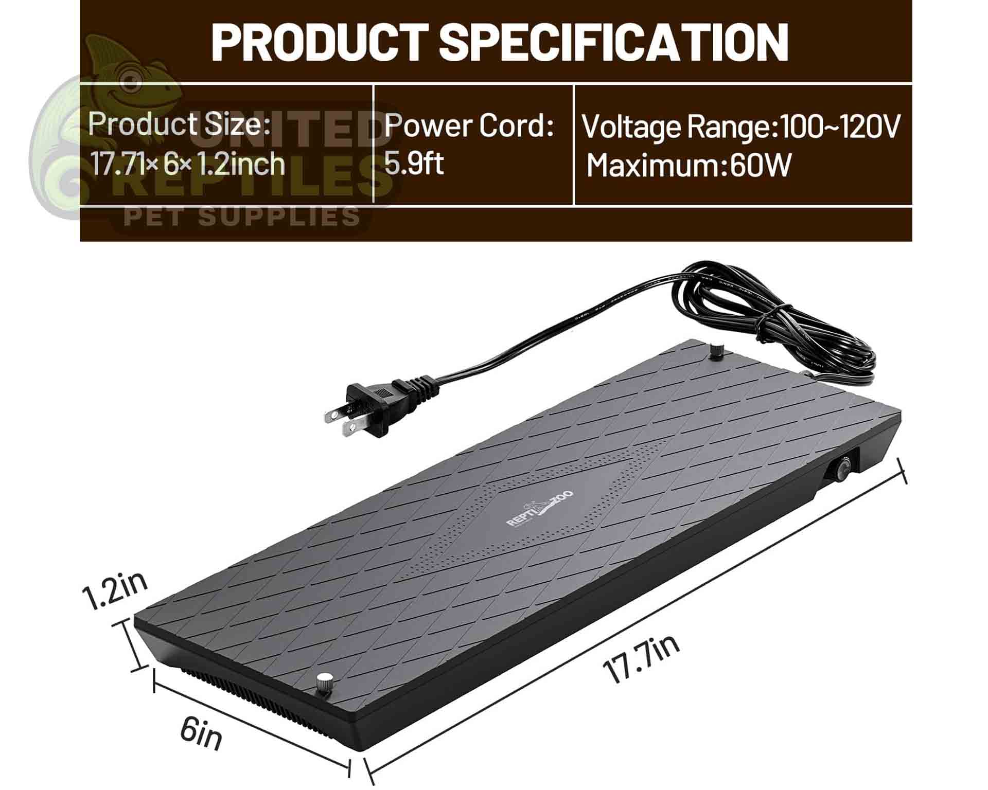 RZ REPTI HEAT PANEL W/FAN - 60W / 45cm - AH029 - Image 7