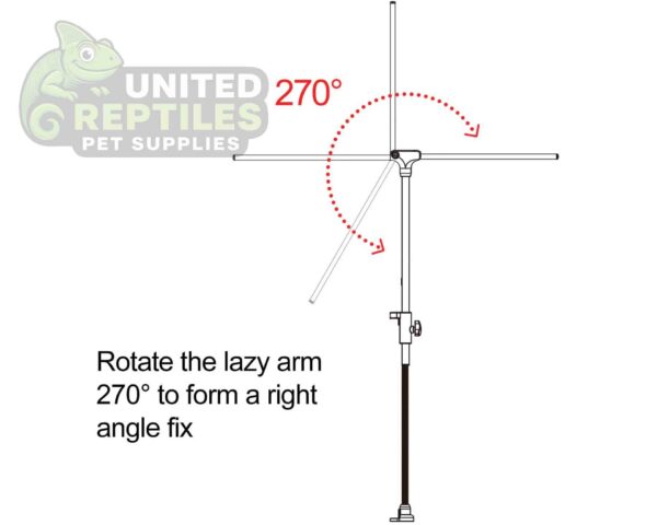 abstract hexagonal shape with lizard inside RZ Adjustable Metal Lamp Holder - LH001