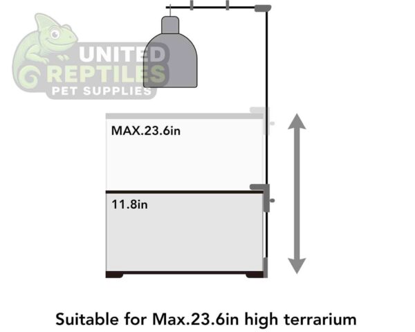abstract hexagonal shape with lizard inside RZ Adjustable Metal Lamp Holder - LH001