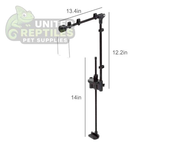 abstract hexagonal shape with lizard inside RZ Adjustable Metal Lamp Holder - LH001