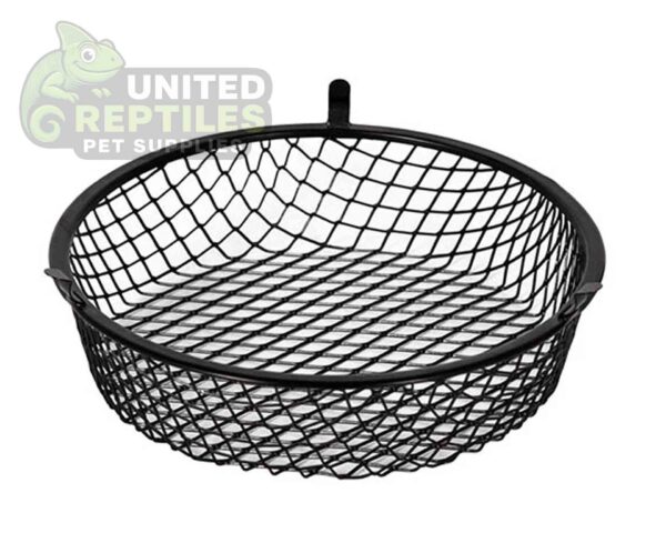abstract hexagonal shape with lizard inside RZ Anti Burning Wire Mesh Basket 5.5"