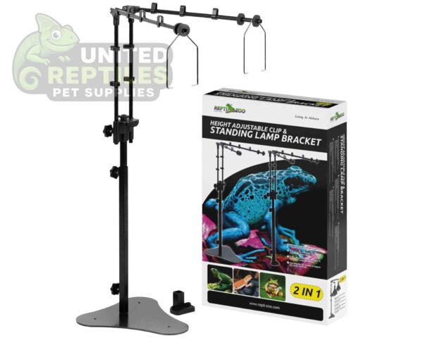 abstract hexagonal shape with lizard inside RZ Dual Lamp Stand 2 in 1 - LH009D