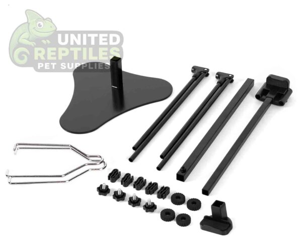 abstract hexagonal shape with lizard inside RZ Dual Lamp Stand 2 in 1 - LH009D