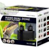 abstract hexagonal shape with lizard inside RZ MINI DUAL DOME 2x40W