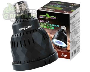 abstract hexagonal shape with lizard inside RZ DESERT / TROPICAL UVB BULB 5W - LEDU04