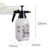 abstract hexagonal shape with lizard inside RZ REPTI PUMP SPRAYER 1.5L - SP01
