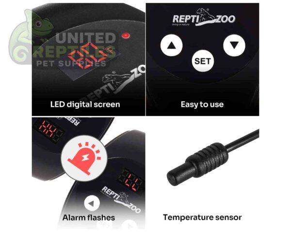 abstract hexagonal shape with lizard inside RZ PID DIMMING THERMOSTAT – TC02