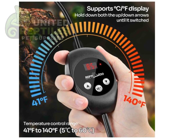 abstract hexagonal shape with lizard inside RZ PID DIMMING THERMOSTAT – TC02